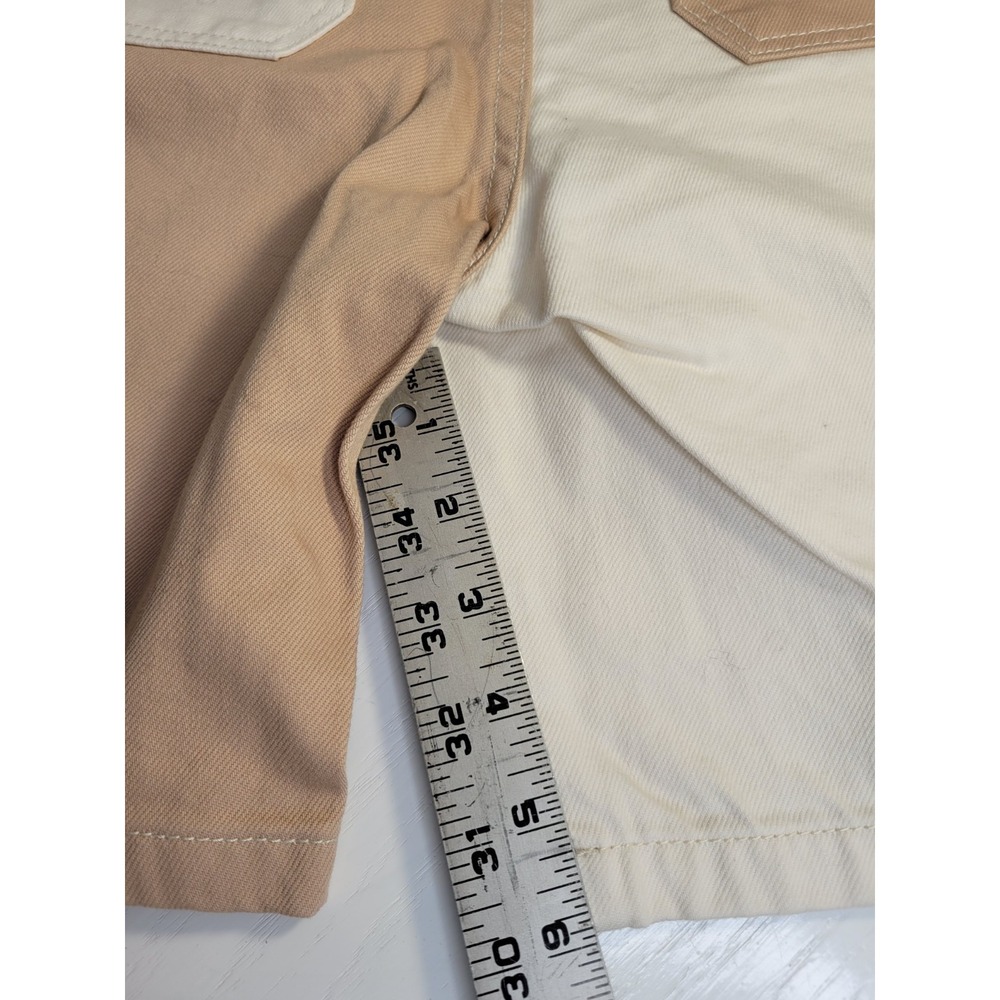 Denim‎ Shorts Kids Sz 14 Adjustable Waist. To Grow, Pockets, Cargo Color Block - Picture 5 of 15